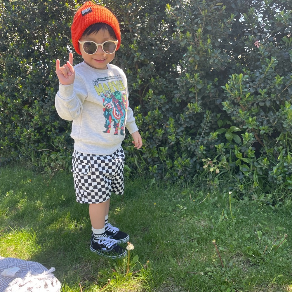 Toddler checkerboard shorts